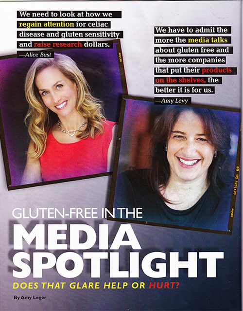 Amy Levy PR featured in an article on Gluten free foods